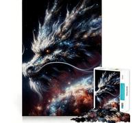 Rompecabezas Dragón Espacial de 1000 Piezas para Adolescentes, Juego de lógica, Entretenimiento, Piezas de colección de Arte de Corte preciso (38x52cm)