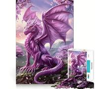 Rompecabezas Dragón Místico de la Suerte para Adultos, 1000 Piezas, Juguete Intelectual, Diversión Pacífica, Corte Preciso, Lista de Deseos de Santa Claus (38x52cm)