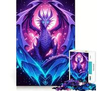 Rompecabezas Dragón Morado con Alas, 1000 Piezas, para Adolescentes Juguete para desarrollar la Mente Diseño Divertido y Relajante armar (38x52cm)