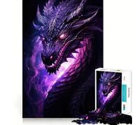 Rompecabezas Dragón Morado de 1000 Piezas para Adolescentes Desarrolla la Mente y Divierte a Toda la Familia Bordes precisos Regalo Memorable (38x52cm)
