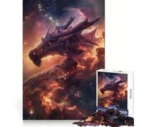 Rompecabezas Dragón Nebulosa de 1000 Piezas para Adultos Juguete de lógica Resistente, Divertido y Relajante Bordes definidos Regalo Memorable (38x26cm)