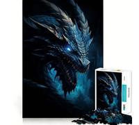 Rompecabezas Dragón Neón de 1000 Piezas para Adolescentes, Juguete para ejercitar la Mente, Actividad en casa, Bordes precisos, Lista de Deseos de Papá Noel (38x52cm)