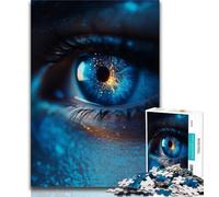 Rompecabezas Dream Eyes para Adultos y Adolescentes, 1000 Piezas, para aliviar el estrés y Matar el Tiempo en casa, con póster y Hoja de Trivia a Juego (38x26cm)