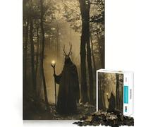 Rompecabezas druida del Bosque Victoriano para Adolescentes,1000 Piezas,Mejora la Capacidad Mental,Juego,tamaño Uniforme,Piezas precisas,Actividad Nocturna Divertida en Familia (38x26cm)