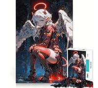 Rompecabezas Dualidad Angélica,1000 Piezas,Entrenamiento Mental,Divertido,de Corte Limpio,componentes Resistentes,Entretenimiento cautivador para Disfrutar en casa (38x26cm)