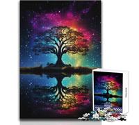 Rompecabezas Duro del Árbol Cósmico de la Vida para Adultos, 1000 Piezas, Juego Educativo, desafío Mental, Valor Sentimental, tamaño 50x75cm