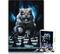 Rompecabezas Duro Master of The Pawns para Adultos, 1000 Piezas, Juego Educativo, desafío Mental, Valor Sentimental, tamaño 38x52cm