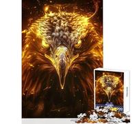 Rompecabezas Duro para Adultos 1000 Piezas águila Dorada Juguete Educativo Obra de Arte Regalo para Juego Educativo Cada Pieza es única Tamaño: 38x52cm