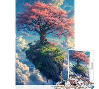 Rompecabezas Duro para Adultos 1000 Piezas árbol de Sakura Solitario decoración del hogar Juguetes Ideas de Regalo para Juegos educativos Cada Pieza es única Tamaño: 38x26cm