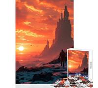 Rompecabezas Duro para Adultos 1000 Piezas Astronauta Planeta Desconocido Juguete Educativo Obra de Arte Regalo para Juego Educativo Cada Pieza es única - Tamaño 38x52cm