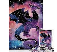 Rompecabezas Duro para Adultos 1000 Piezas diseño de dragón Abstracto Legendario para decoración del hogar Juguetes Ideas de Regalo para Juegos educativos Cada Pieza es única tamaño 38x26cm