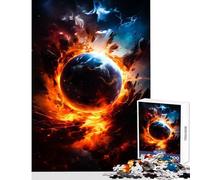 Rompecabezas Duro para Adultos 1000 Piezas Juguete de Fuerzas de Marea Espacial decoración de Pared Gran Regalo Juego práctico Cada Pieza es única - Tamaño 38x26cm