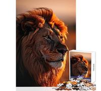 Rompecabezas Duro para Adultos 1000 Piezas león Atardecer Juguetes de Bricolaje Regalo de cumpleaños Juego práctico colección de Artistas Bellas Artes tamaño 38x52cm