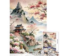 Rompecabezas Duro para Adultos 1000 Piezas Pinturas clásicas Chinas decoración del hogar Juguetes Ideas de Regalo para Juegos educativos Cada Pieza es única - tamaño 38x26cm