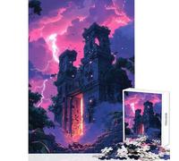 Rompecabezas Duro para Adultos 1000 Piezas ruinas Antiguas al Atardecer Juguete para decoración de Pared Obra de Arte Regalo Juego práctico colección de Artistas Bellas Artes tamaño 50x75cm
