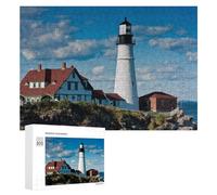 Rompecabezas duro para adultos, 300 piezas, faro Portland, faro, rompecabezas para adultos, juego familiar para diversión familiar, gran regalo para juegos, 300 piezas