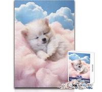 Rompecabezas Duro para Adultos de 1000 Piezas, diseño de Cachorros en la Tierra de los sueños, para Momentos de Tranquilidad y Disfrute, Juguete de precisión estándar, tamaño 38x52cm