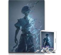 Rompecabezas Duro para Adultos de 1000 Piezas, diseño de Guerrero de Anime con Poderes de Hielo, para Momentos de Tranquilidad y Disfrute, Juguete de precisión estándar, tamaño 50x75cm