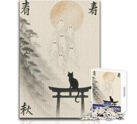 Rompecabezas Duro para Adultos de 1000 Piezas, Fantasmas japoneses, para un Momento de Tranquilidad Relajante, Juguete de precisión estricta, tamaño 38x52cm