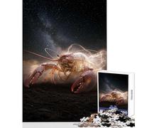 Rompecabezas Duro para Adultos de 1000 Piezas: Langosta cósmica sobre Fondo Oscuro Juguetes antiestrés Regalos de Amigo Secreto Juegos Familiares desafío Educativo tamaño 38x52cm