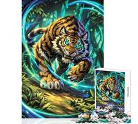 Rompecabezas Duro para Adultos de 1000 Piezas Spirit of The Emerald Wild decoración del hogar Juguetes Regalo Divertido Juego Familiar Cada Pieza es única - Tamaño 38x52cm