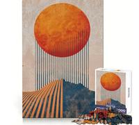 Rompecabezas Eclipse Naranja para Adultos, 1000 Piezas, Fortalece la Memoria, Actividad para el Hogar, Bordes Limpios, Regalo Festivo (38x26cm)