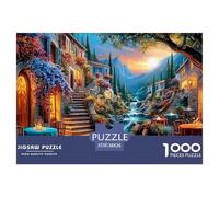 Rompecabezas Educativo de 1000 Piezas Casa, Papel Premium, para Adultos y Adolescentes, con una Encantadora Escena callejera, Actividad de Fiesta, 38 x 26 cm (1000 Piezas)