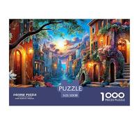 Rompecabezas Educativo de 1000 Piezas con una casa, Papel Premium, para Adultos y Adolescentes. Rompecabezas con escenas callejeras Encantadoras. Ideal para Fiestas, 52 x 38 cm (1000 Piezas).