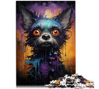 Rompecabezas educativo de 1000 piezas para adultos, animales, perros, 38 x 52 cm, con piezas totalmente entrelazadas al azar