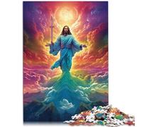 Rompecabezas educativo de 1000 piezas para adultos de Brasil Jesús Salvador de aprendizaje de 19.7 x 29.5 pulgadas, ideal como regalo para toda la familia