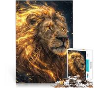 Rompecabezas Educativo de 1000 Piezas “Rey león eléctrico” Hecho de Papel,para Mayores de 14 años Desafío de Juego de Juguetes educativos Trato como Regalo para Toda la Familia。tamaño:38x52cm