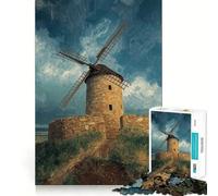 Rompecabezas El Antiguo Molino de Piedra para Adultos, 1000 Piezas Piensa en el Juguete Inteligente para el hogar Disfruta de un Corte preciso Decoración de Pared 38x52cm