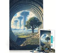 Rompecabezas El árbol de la Granja para Adolescentes, 1000 Piezas, Mejora la Memoria, diversión Tranquila, Bordes precisos, Regalo artístico 50x75cm