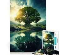 Rompecabezas El Árbol de la Vida de Verano para Adolescentes 1000 Piezas Mejora la Memoria Diversión Silenciosa Bordes Precisos Regalo Artístico 38x26cm