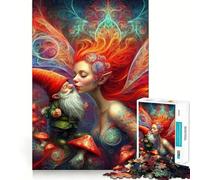 Rompecabezas El Beso de una hechicera para Adolescentes,1000 Piezas,Juego para desarrollar la Mente,Cortado con láser para un Tiempo de relajación Ejercicios mentales en casa (38x52cm)