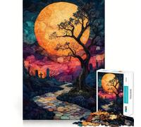 Rompecabezas El Bosque Oscuro de 1000 Piezas para Adolescentes Juguete para desarrollar la lógica Divertido y Relajante Bordes Suaves Regalo Creativo 38x52cm