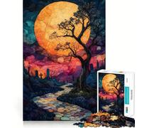Rompecabezas El Bosque Oscuro para Adultos, 1000 Piezas, Think Smart Toy, vínculo Familiar, Corte preciso, Regalo de Temporada 38x26cm