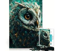 Rompecabezas El Búho del Bosque de 1000 Piezas para Adolescentes Juguete de lógica Resistente Actividad para el hogar Bordes Transparentes Regalo Ideal 38x52cm