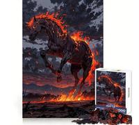 Rompecabezas El Caballo Oscuro del Apocalipsis de 1000 Piezas para Adolescentes Juego de ingenio Momentos de Paz 50x75cm