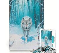 Rompecabezas El Camino del Lobo de 1000 Piezas para Adolescentes Juego Mental Juguete para el hogar Corte preciso (38x26cm)