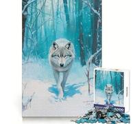 Rompecabezas El Camino del Lobo de 1000 Piezas para Adolescentes Juguete Que estimula la lógica y Alivia la tensión Borde de Calidad Artículo de Regalo de Papá Noel (50x75cm)