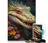 Rompecabezas El Cocodrilo Fuerte, 1000 Piezas para Adultos, para estimular la Memoria, para Pasar un Buen rato, para armar una Obra de Arte 38x52cm
