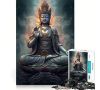 Rompecabezas El Despertar de Buda para Adolescentes, 1000 Piezas, para Mejorar la Memoria, el Entretenimiento en casa, Bordes precisos, 50x75cm