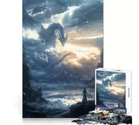 Rompecabezas El Despertar de los Dragones míticos para Adolescentes, 1000 Piezas, para estimular la Memoria, Relajante y Divertido (38x52cm)