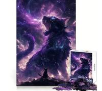 Rompecabezas El Dios Púrpura de los Gatos para Adultos, 1000 Piezas, estimula la Memoria, diversión Relajante, Corte Premium, Regalo Original 38x52cm