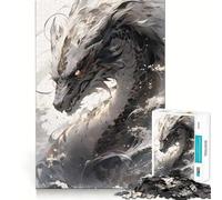 Rompecabezas El Dragón del Sur de 1000 Piezas para Adultos Juguete de lógica Fuerte Alivia la ansiedad Borde Transparente Regalo Ideal para Festivales 38x52cm