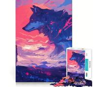 Rompecabezas El Espíritu del Gran Lobo de 1000 Piezas para Adolescentes Mejora la Memoria y Alivia el estrés Corte Regalo Ideal 38x52cm