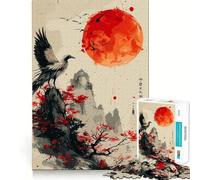 Rompecabezas El Fénix Mirando al Sol de 1000 Piezas para Adolescentes Juguete para ejercitar la Mente Tiempo de relajación Arte para armar Regalo de Temporada (38x52cm)