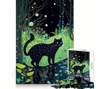 Rompecabezas El Gato en un sueño para Adultos, 1000 Piezas Mejora la concentración, Alivia el estrés y es Muy Divertido Se encajan Perfectamente Navidad (38x52cm)