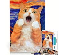 Rompecabezas El Grito 1000 Piezas para Adultos Juguete para ejercitar la Mente y Relajarse Corte Perfecto Regalo Memorable 38x26cm